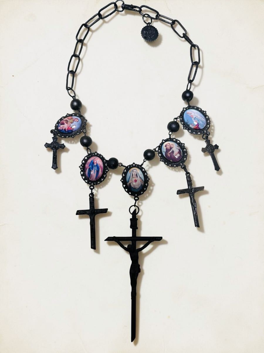 JPG/vintage Collection sampleglas mulch medae cross necklace antique ...