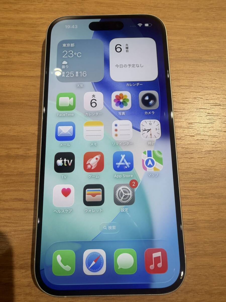 ξ【動作確認済】国内版SIMフリー iPhone16 256GB ホワイト MYDX3J/A Apple版 S55916316445 ...