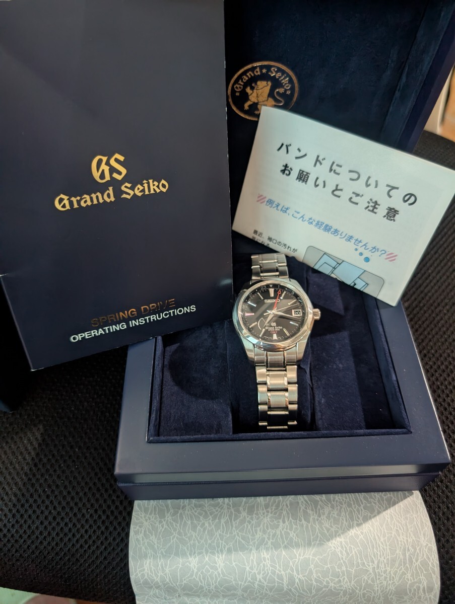 Grand Seiko Spring Drive SBGE011 / 9R66-0AL0 グランドセイコー腕時計 自動巻き デイデイト 黒文字 ...