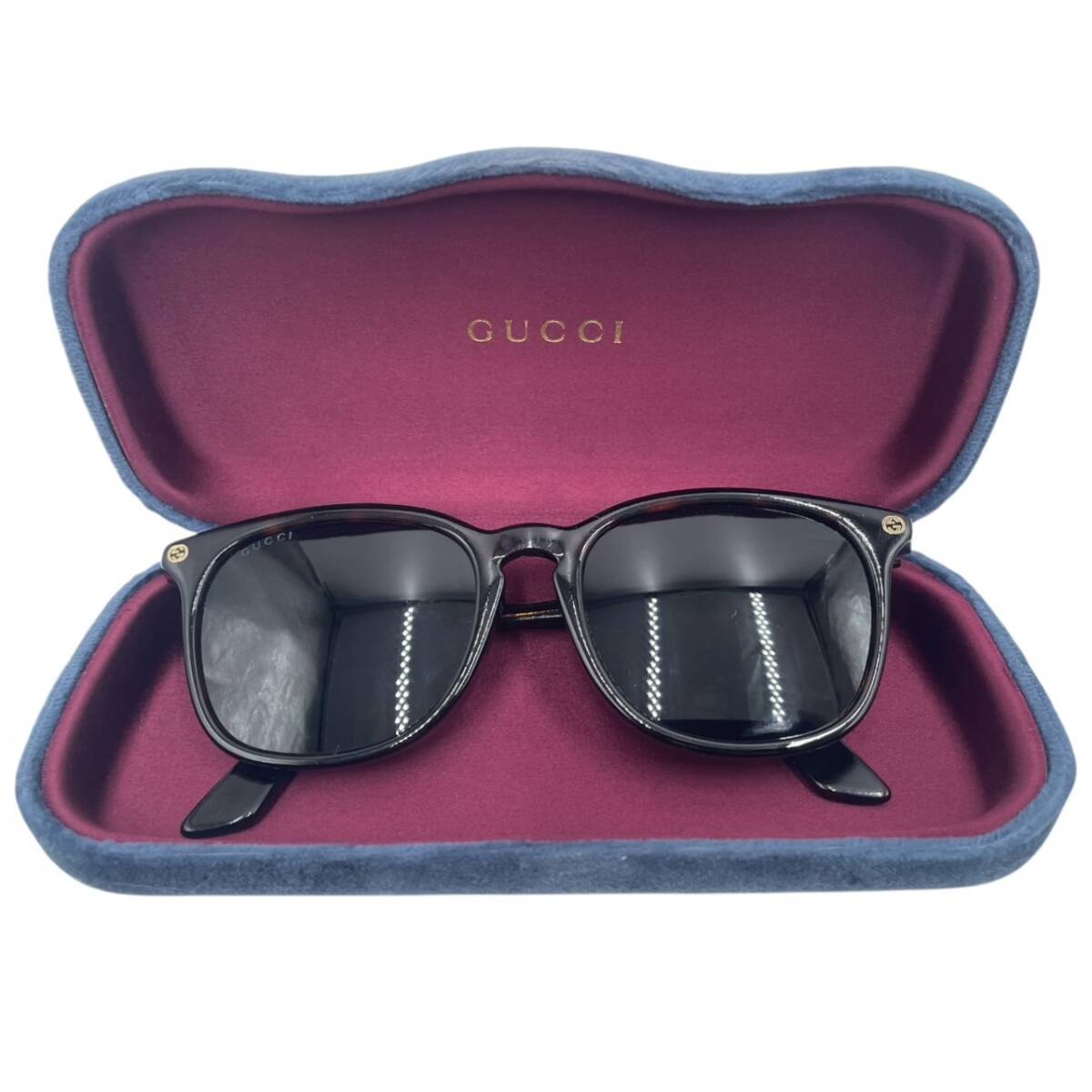 送料無料】【極美品】GUCCI グッチ GG0154SA-002 サングラス