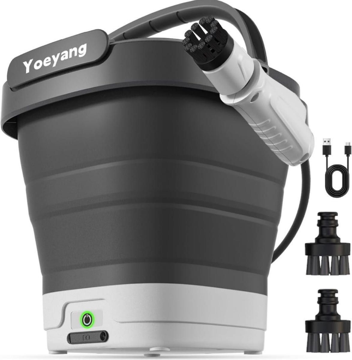 週末SALE】Yoeyang XS-MINI 高圧洗浄 コードレス12L折り畳みバケツ付き