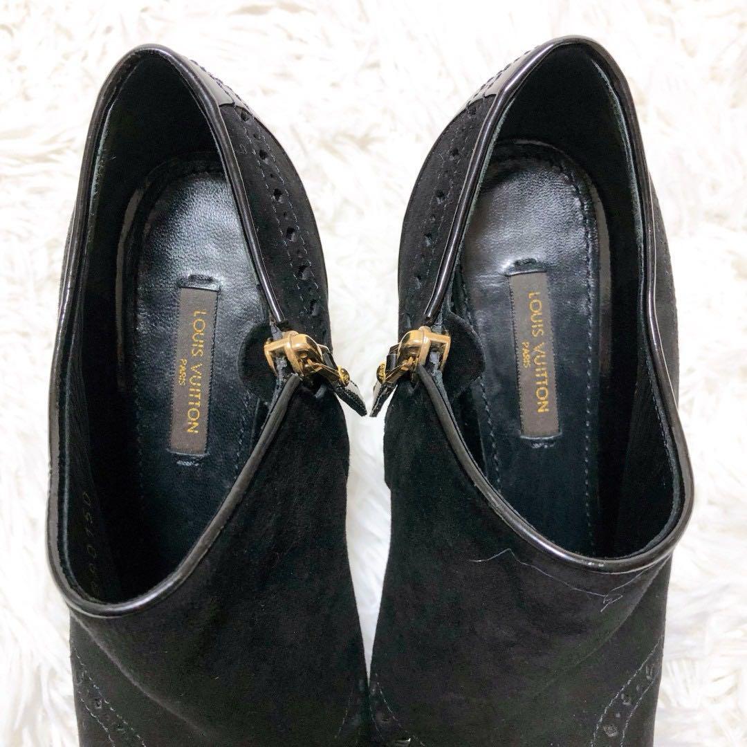 美品◎LOUIS VUITTON ルイヴィトン サイドジップブーティ 美品◎LOUIS VUITTON ルイヴィトン サイドジップブーティ