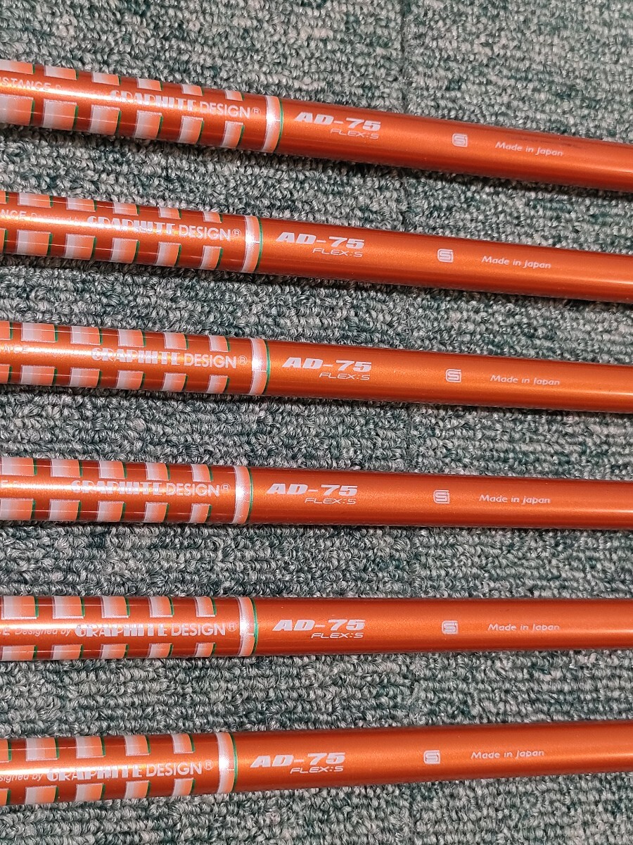 GRAPHITE DESIGN Tour AD AD-75 Set de 6 fers Flex-S tige seule