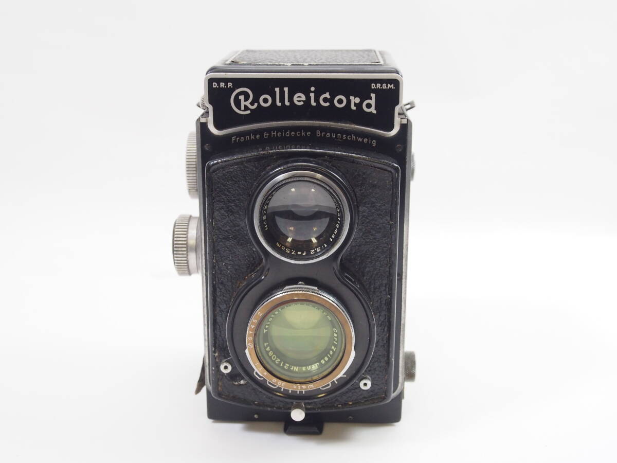 Rolleicord II Type 3 IIB Allemand Des Années 50 Avec Objectif Triotar 3,5/7,5 Cm