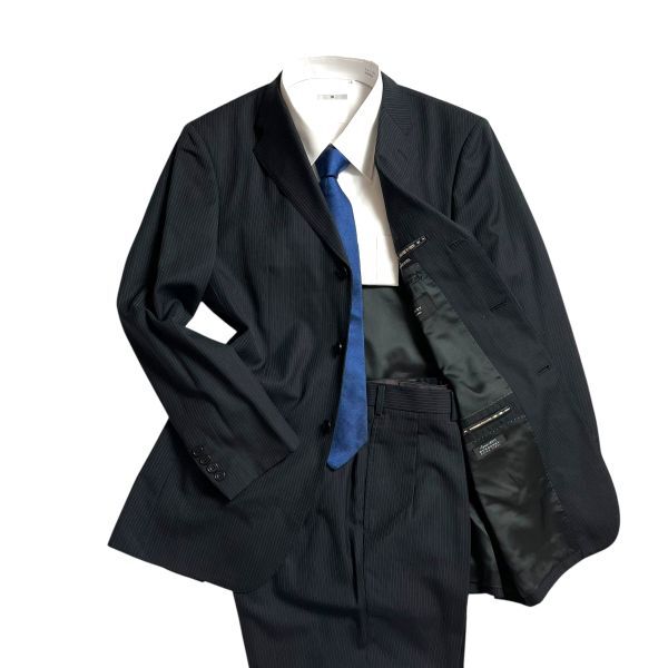 極美品】バーバリーブラックレーベル セットアップスーツ 通年ウール