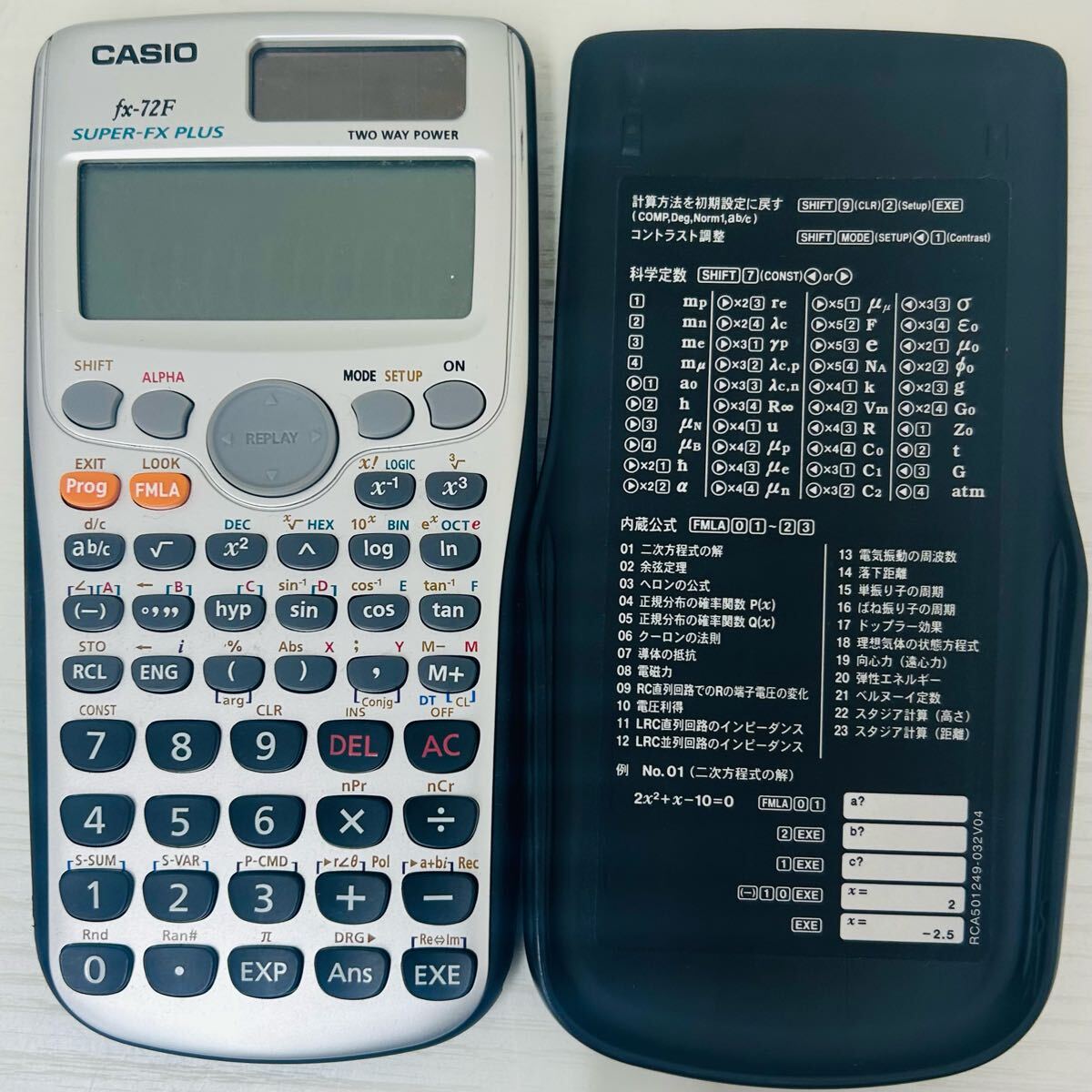 ★通電確認済み★ CASIO カシオ プログラム関数電卓 関数電卓 電卓 OA機器 fx-72F SK /【Buyee】 Buyee ...