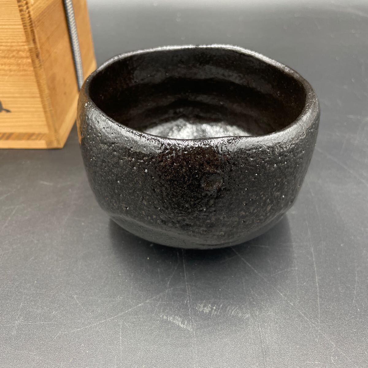 京焼桂窯造数印黒楽茶碗元箱付き/【Buyee】