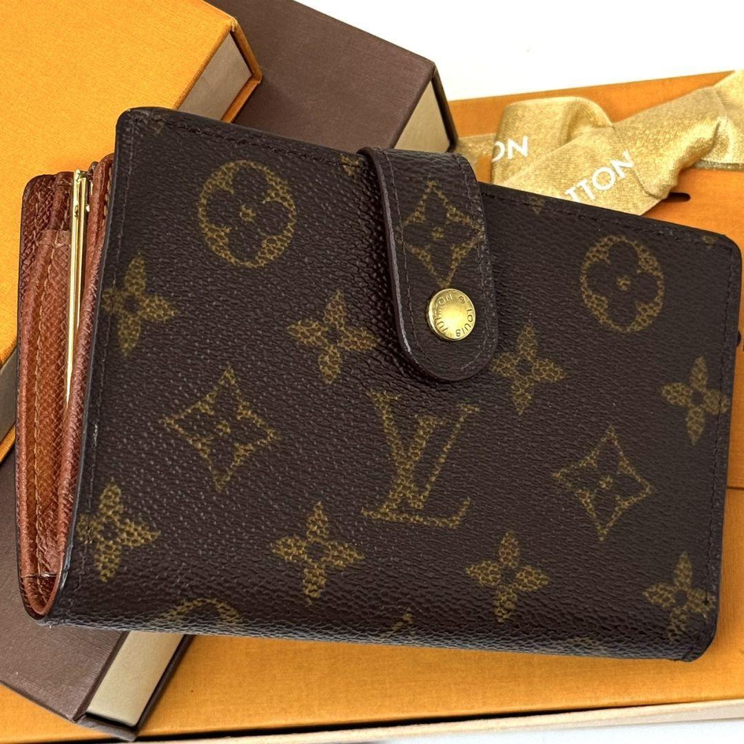 極美品✨ ルイヴィトン モノグラム 二つ折り財布 ポルトモネ