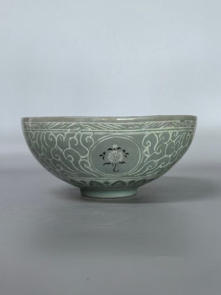 朝鮮古美術 朝鮮古美術 高麗青磁 茶碗 茶道具 古玩 骨董 時代物 古美術 唐