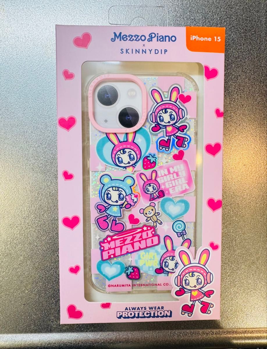 スキニーディップSKINNYDIP メゾピアノベリエちゃんiPhone15ケース Mezzo Piano × SKINNYDIP iPhone 15pro ケース スマホ 可愛い