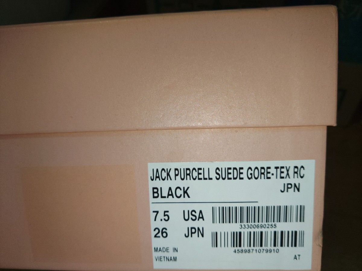 Richardson × Converse Addict Jack Purcell Suede GORE-TEX RC Black 