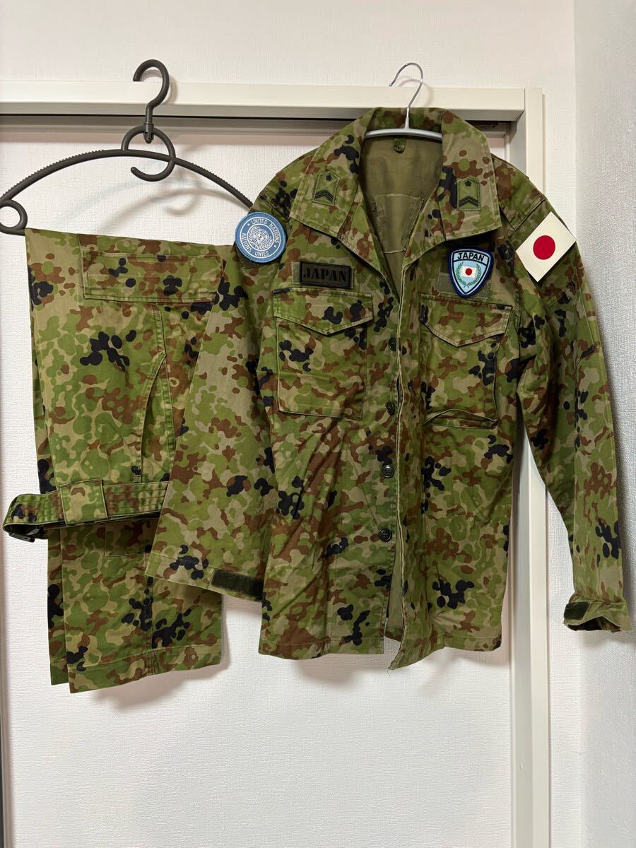 陸上自衛隊 作業服迷彩 4A 上下セット 階級章 迷彩服 ミリタリー 陸自 戦闘服 作業外被 制服 男性用 女性用 海上自衛隊 航空自衛隊 ...