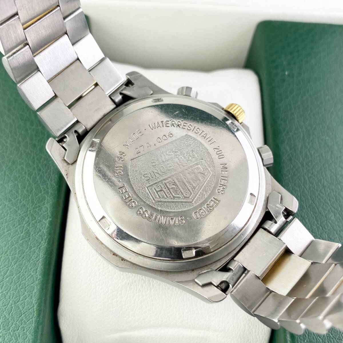 【1円〜】TAG HEUER タグ ホイヤー 腕時計 メンズ 274.006 クロノグラフ 2000 ゴールド文字盤 プロフェッショナル ...