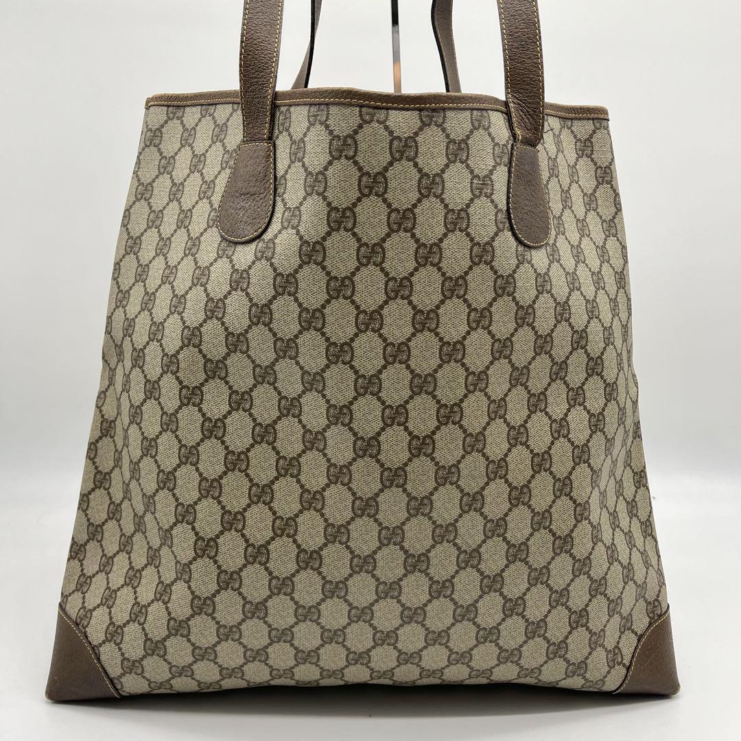 美品○GUCCI グッチ インターロッキング シェリーライン トート