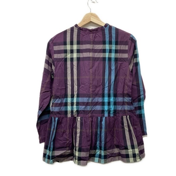 【美品】バーバリー　オブ　ロンドン　長袖シャツ　ブラウス　チェック柄 BURBERRY（シャツ/ブラウス(長袖/七分) ・ ピンク/桃色系）の