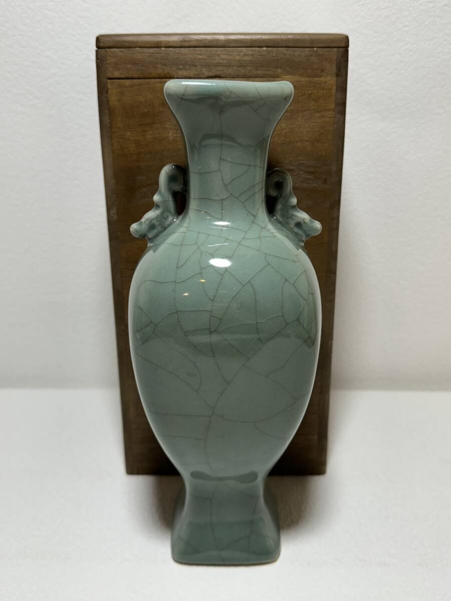 中国古美術特集宋時代 中国古美術 宋代 龍泉窯 青磁花入 龍泉