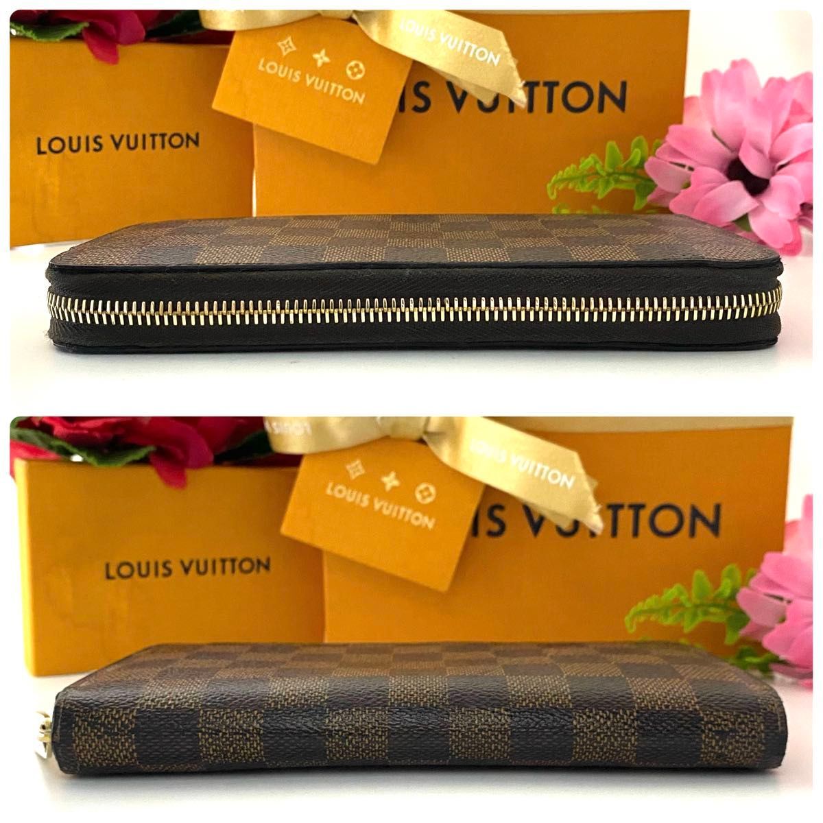 ルイ ヴィトン◎ジッピーウォレット ダミエ エベヌ 長財布