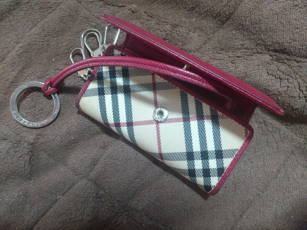 未使級✨ Burberry バーバリー キーケース キーリング ノバチェック