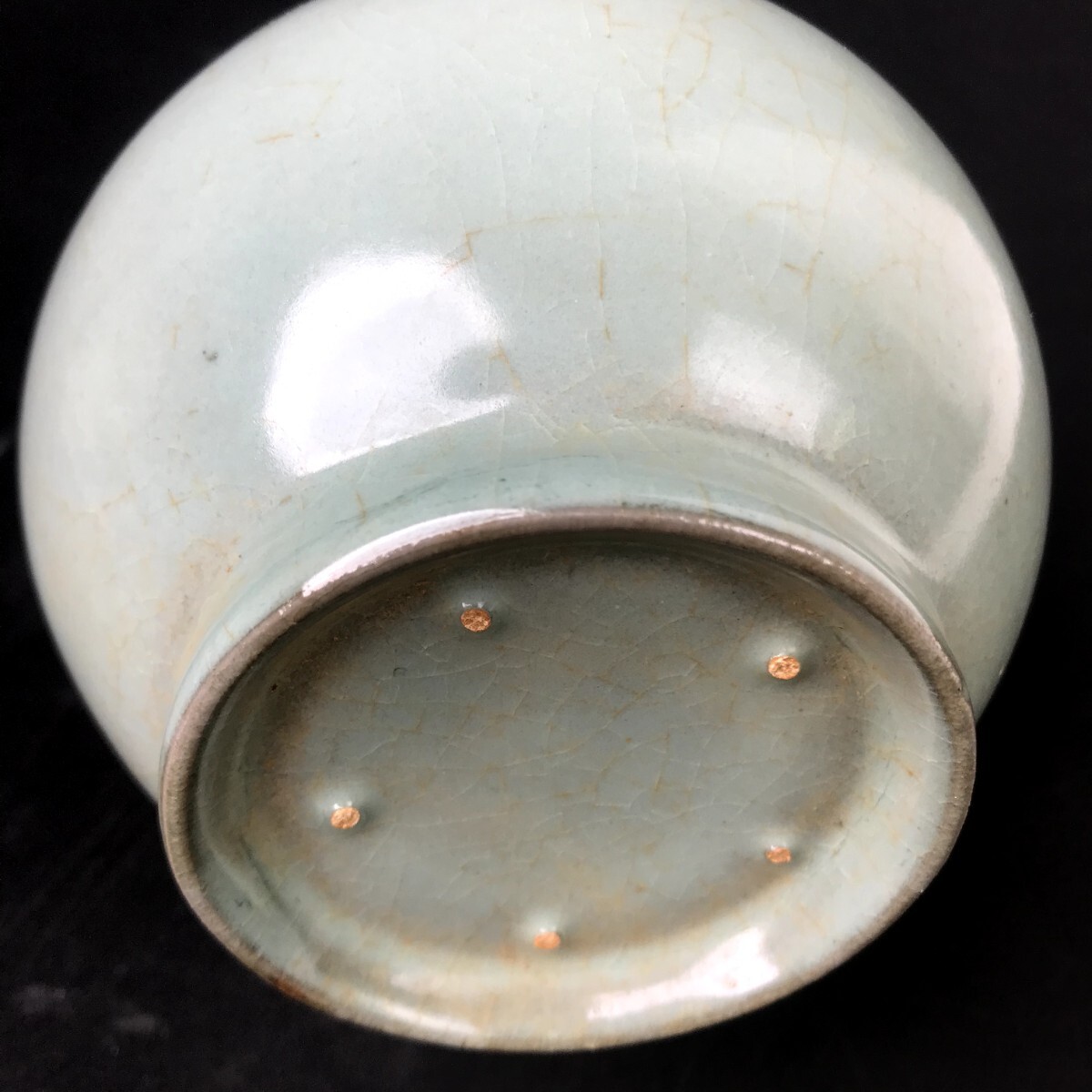 中国早期青磁花瓶　南北朝時代 中国早期青磁花瓶 南北朝時代 中国早期青磁花瓶 南北朝時代