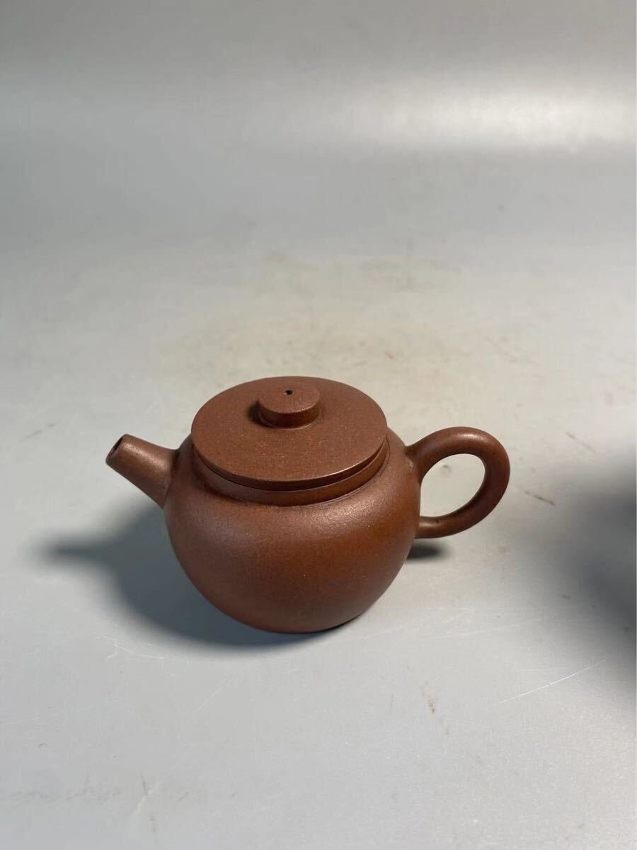 中国古玩 唐物 煎茶道具 朱泥 紫泥 砲口 紫砂壷 茶壷