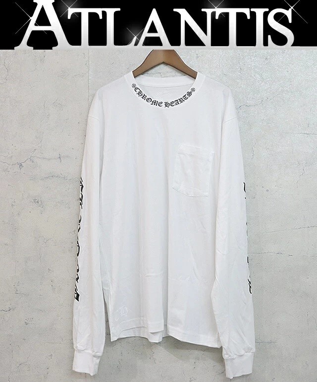 楽天市場】CHROME HEARTS Neck Logo Long Sleeve Tee Size L クロム