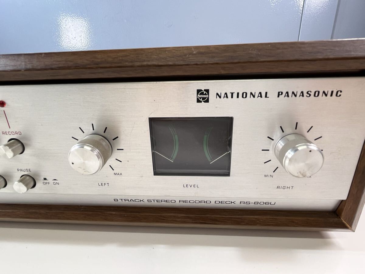 ★National Panasonic 8トラック ステレオ レコード デッキ RS-806U AC100V 50/60Hz 45W 60Hz ...