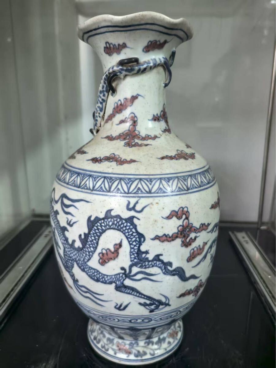 花瓶 中国美術品 古磁器 骨董品 時代物 置物