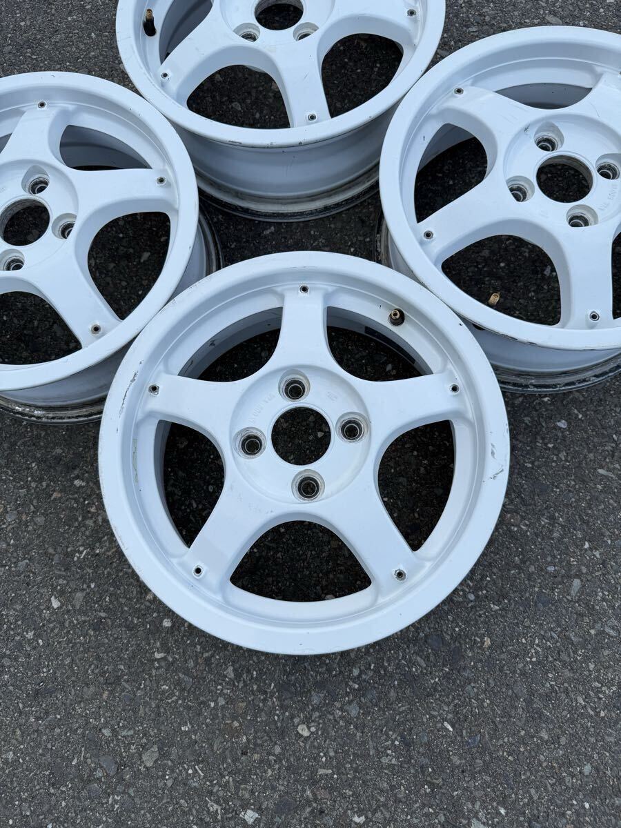 RAYS レイズ GARCIA CAL CHOPPY 14インチ 5Jオフセット+45 4H-100 中古アルミホイール4本セット ...