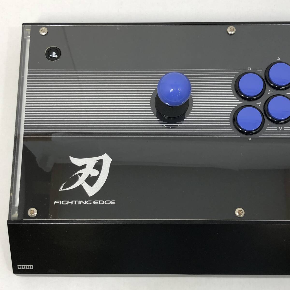 HORI FIGHTING EDGE 刃 PS3用アーケードコントローラー HP3-203 ダークブルー ファイティングエッジ刃【中古】動作 ...