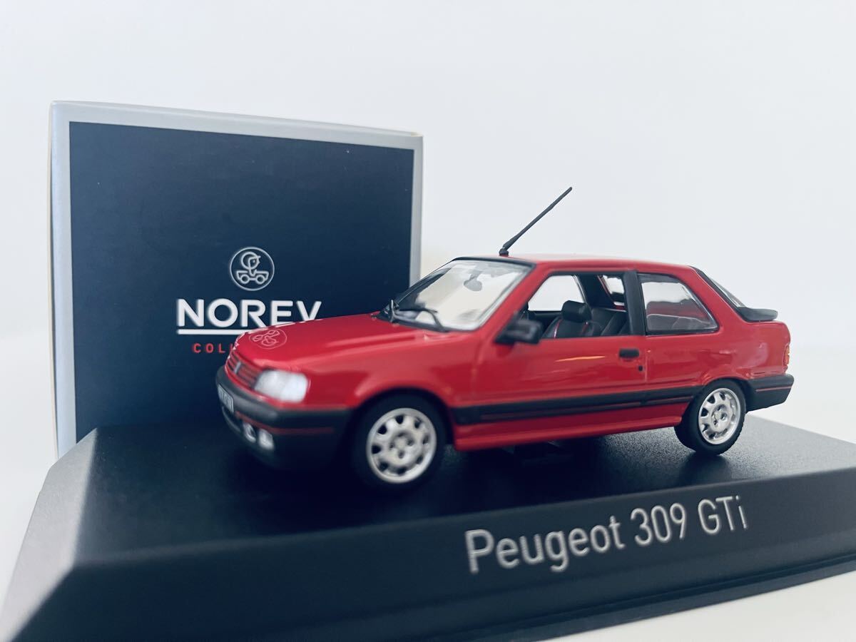NOREV 1/43 - Peugeot 309 GTI 1987 - Gris Futura - Modèle Métal - 473910