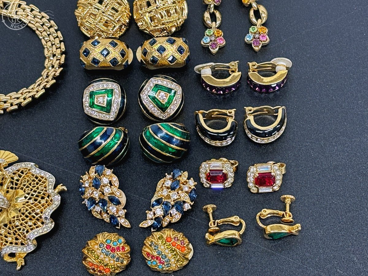 BH0102670 ♭1円~! まとめ売り Dorlan ドーラン アクセサリー 約35点以上 ネックレス イヤリング 他 ストーン ...