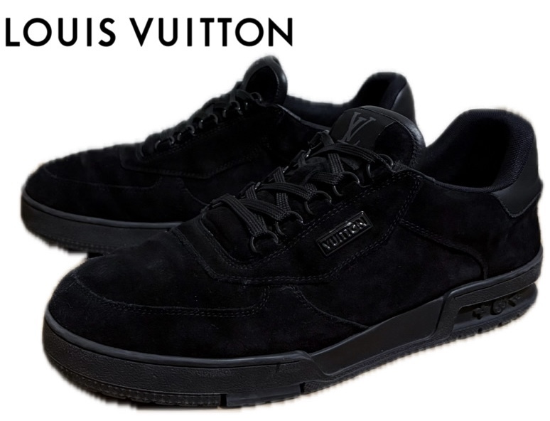 未使用 LOUIS VUITTON LVトレイナー エンボス加工 黒 ヴァージル