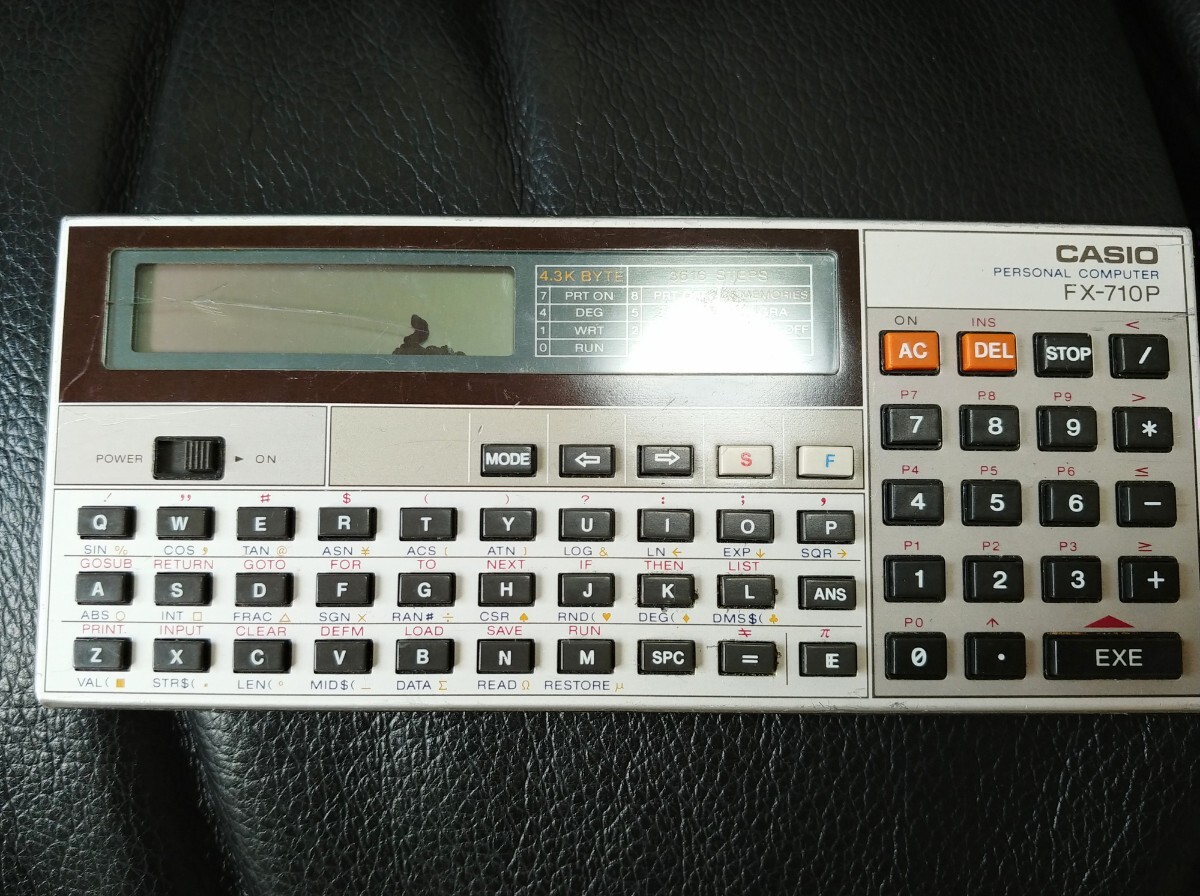 Calculatrice Ordinateur Casio FX-710P Vintage, Fonctionnelle, Collection