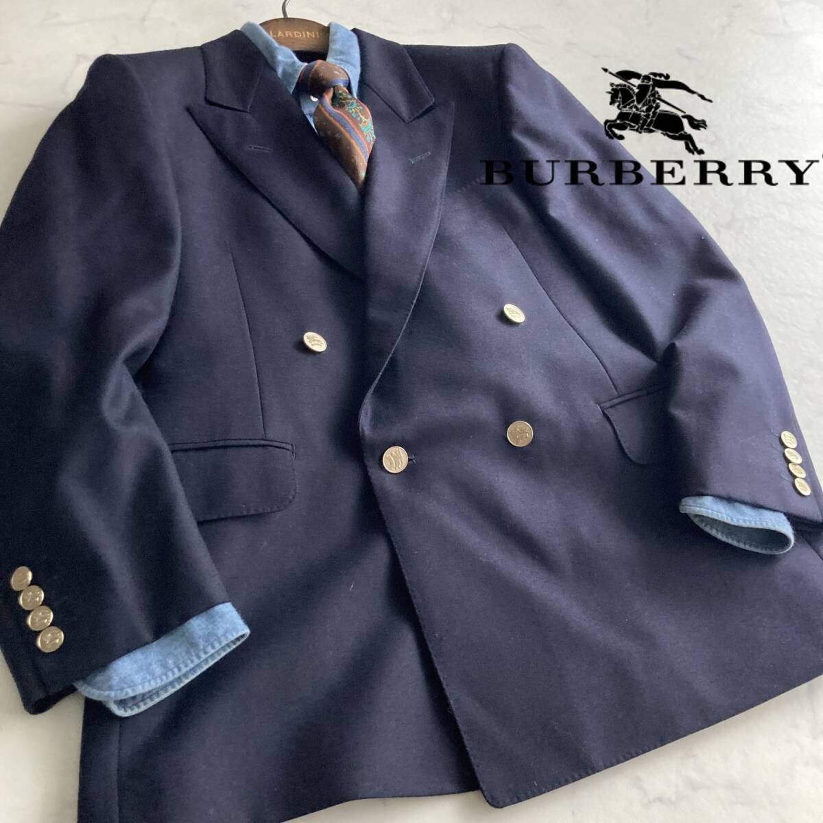 全*。様 BURBERRY ジャケット(ネイビー) BURBERRY 古着 バーバリー Burberry's LONDON 紺ブレザー