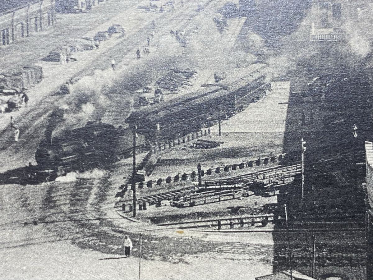 2【 中国 大連 ( ダイレン ) 大連埠頭 】戦前絵はがき >古写真 SL 南満州鉄道 日露戦争 ロシア 関東都督府 大日本帝国 貿易港 ...