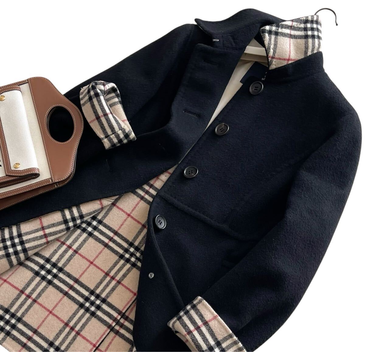 極美品】バーバリーロンドン ウールコート ダブルフェイス カシミア混