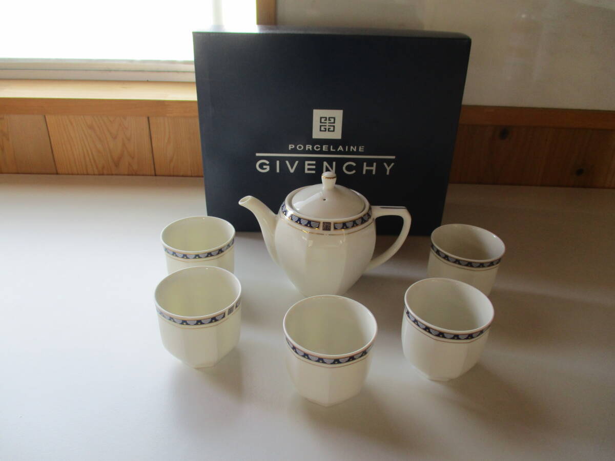 美品 GIVENCHY 茶器セット GB70-20 ティーポット ティーカップ 5客 茶器 ジバンシィ 激安1円スタート /【Buyee ...