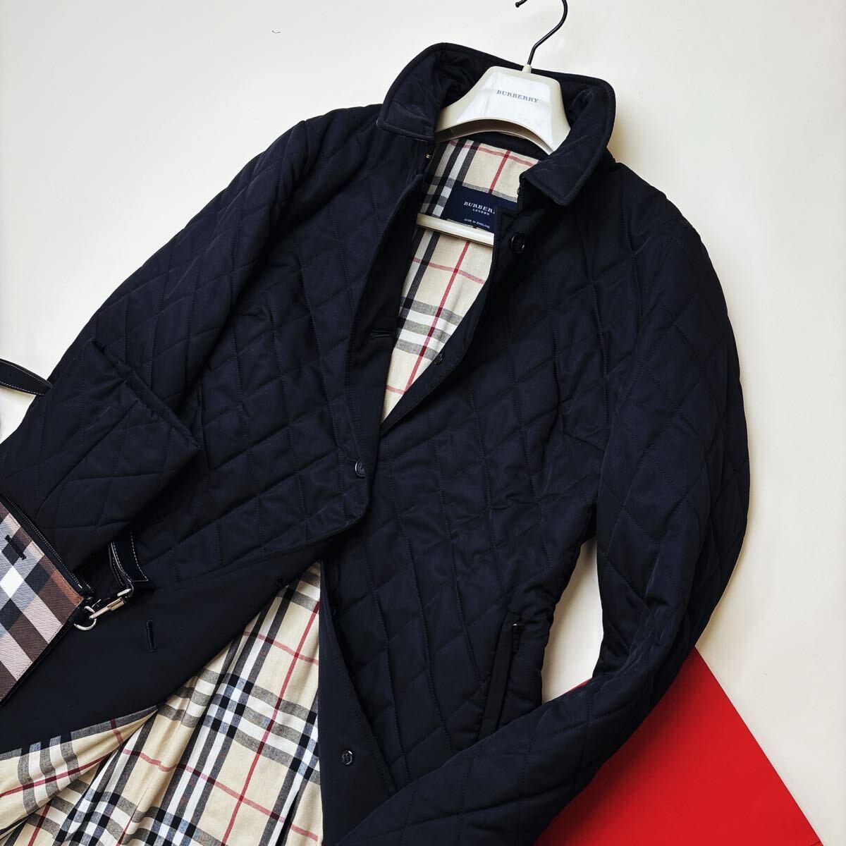 n3【綺麗】定価20万 BURBERRY LONDON○イングランド製 ロング