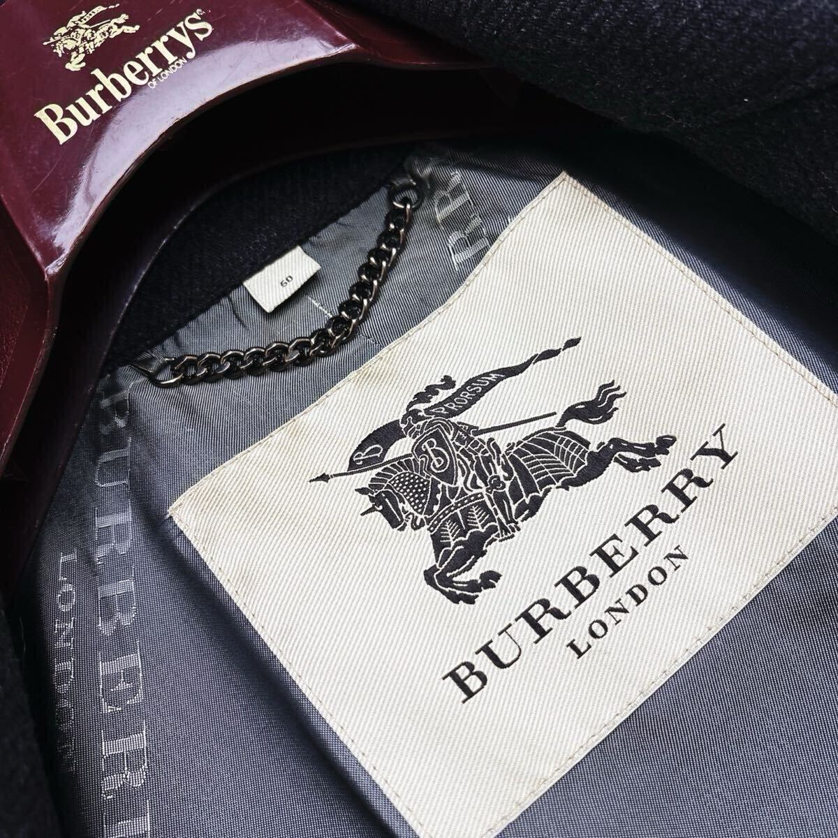 極美品✨BURBERRY バーバリー カシミヤ ステンカラーコート ロゴ総柄