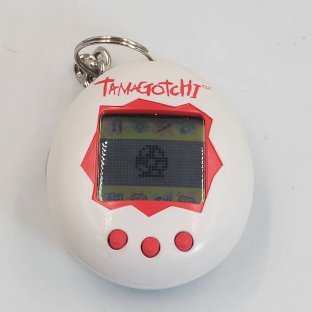 動作確認済み/現状渡し / 海外版 たまごっち 1997/ホワイト BANDAI