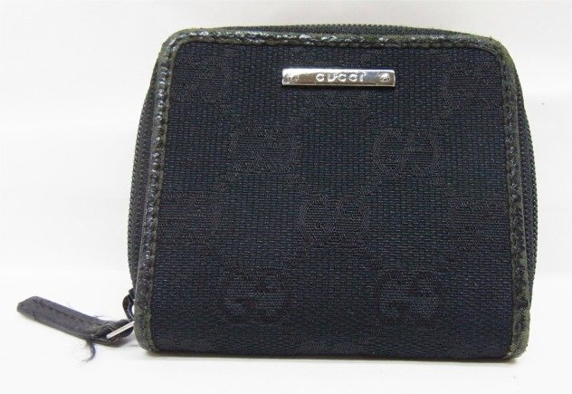 GUCCI ケース　キャンバス　ラウンドファスナー　GG メタルロゴ GUCCI GGキャンバス ラウンドファスナー コインケース メタルロゴ