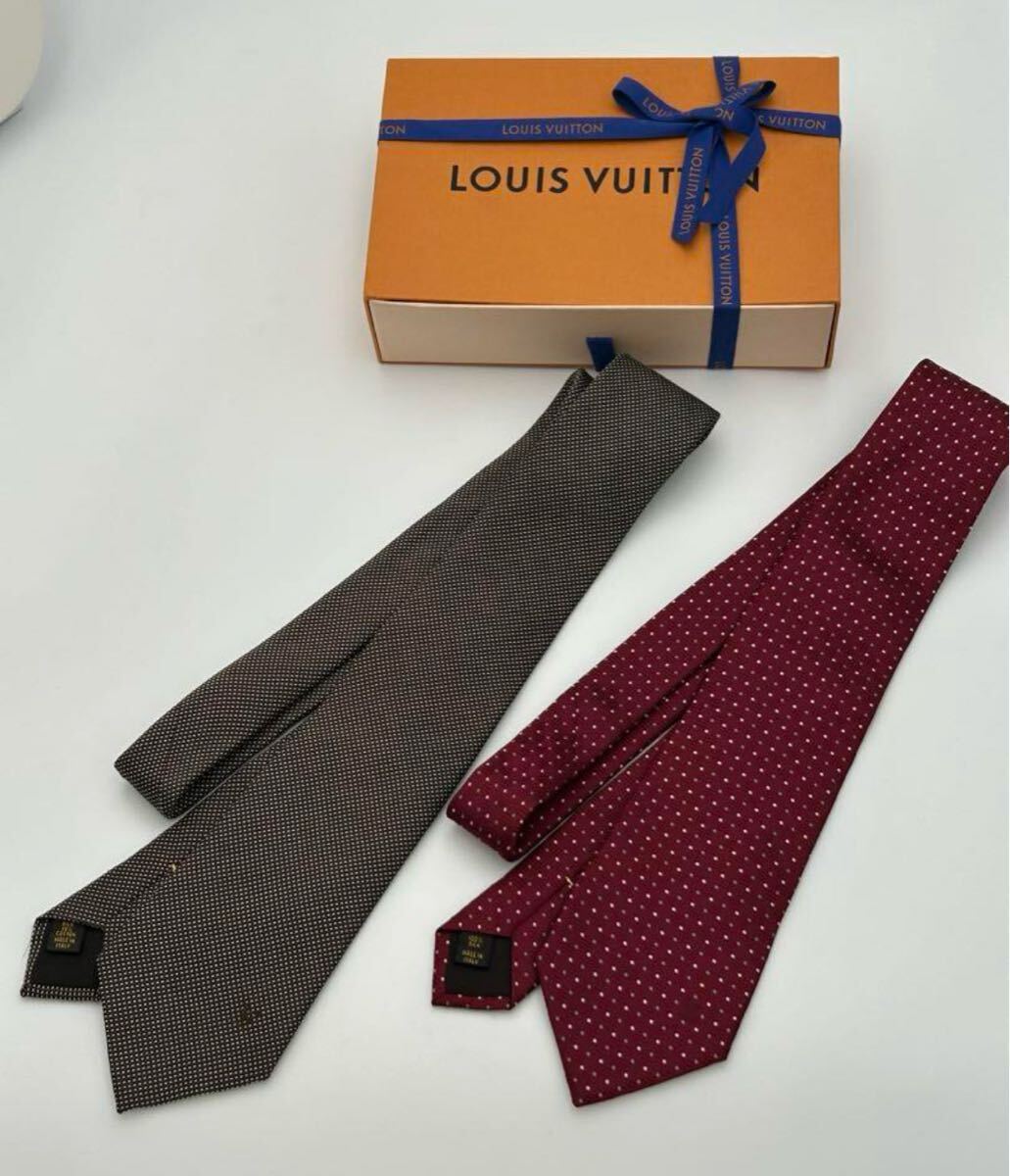 ルイヴィトン ネクタイ マイクロダミエ モノグラム ハイブランド 高級 肉厚