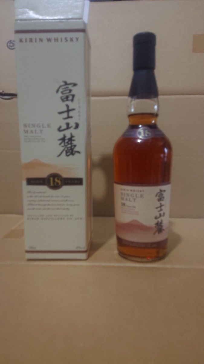 キリン ウイスキー 富士山麓 シングルモルト 18年 箱付き 700ml 43度
