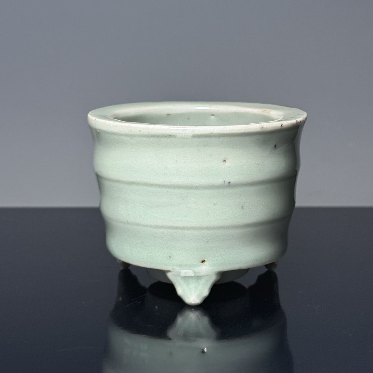 大川内焼 小笠原長春 茶碗 共箱】鍋島青磁 青瓷 茶道具 2