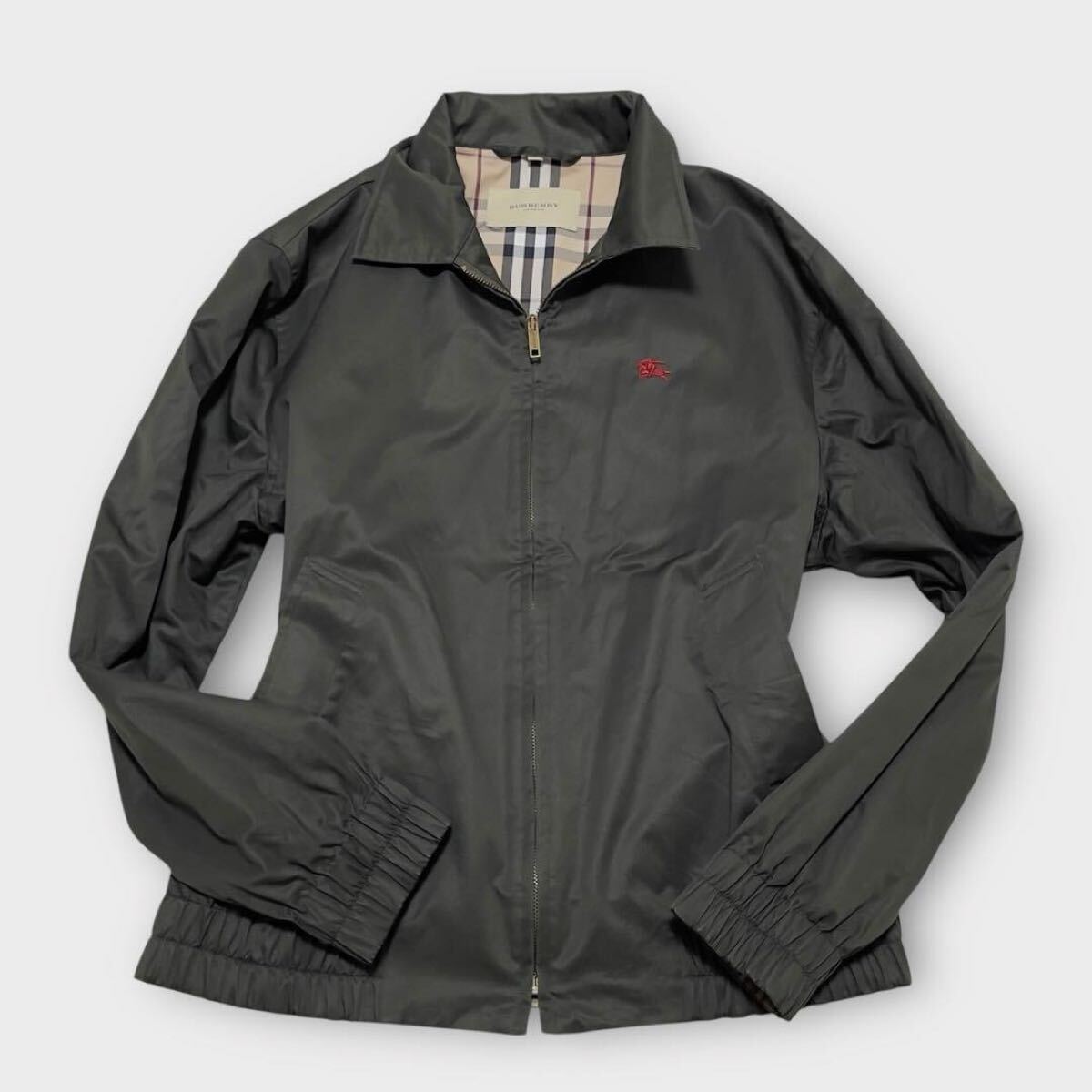 【新品未使用】 BURBERRY LONDON バーバリー ロンドン キューブ型ノバチェック柄 高級カフスボタン BURBERRY LONDON バーバリーロンドン ブルゾン ジャケット カーキ ノバ