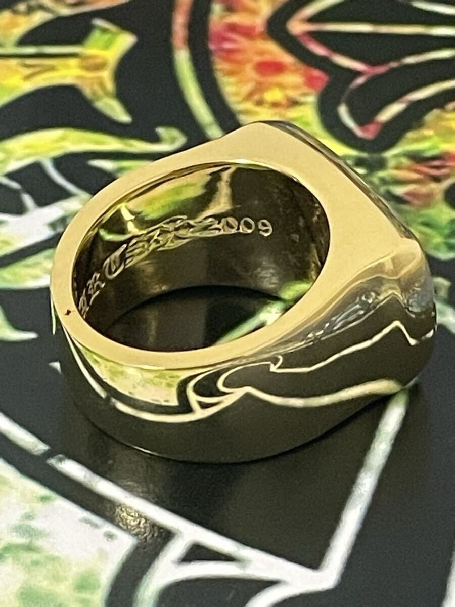 クロムハーツ PJ リング エンジェル 22k クロムハーツ Chrome Hearts BIG PJ/ビックPJ ANGEL シルバー