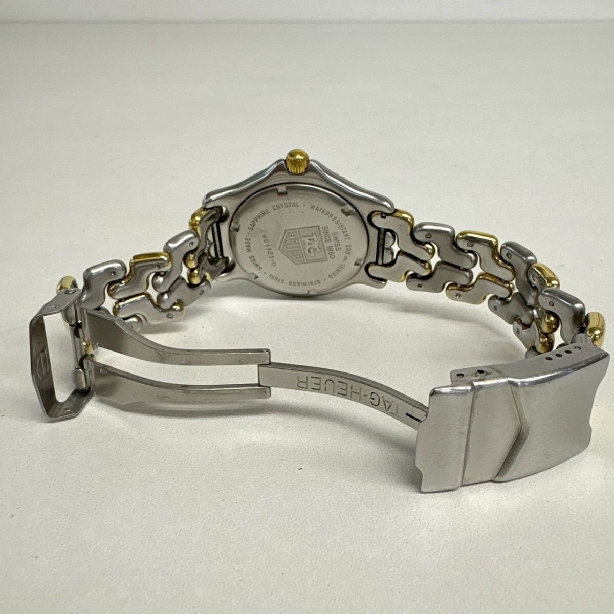 R236-O64-1234 【電池交換済み/稼働】 TAG HEUER タグホイヤー メンズ腕時計 セル WG1121-0 QUARTZ 回転 ...