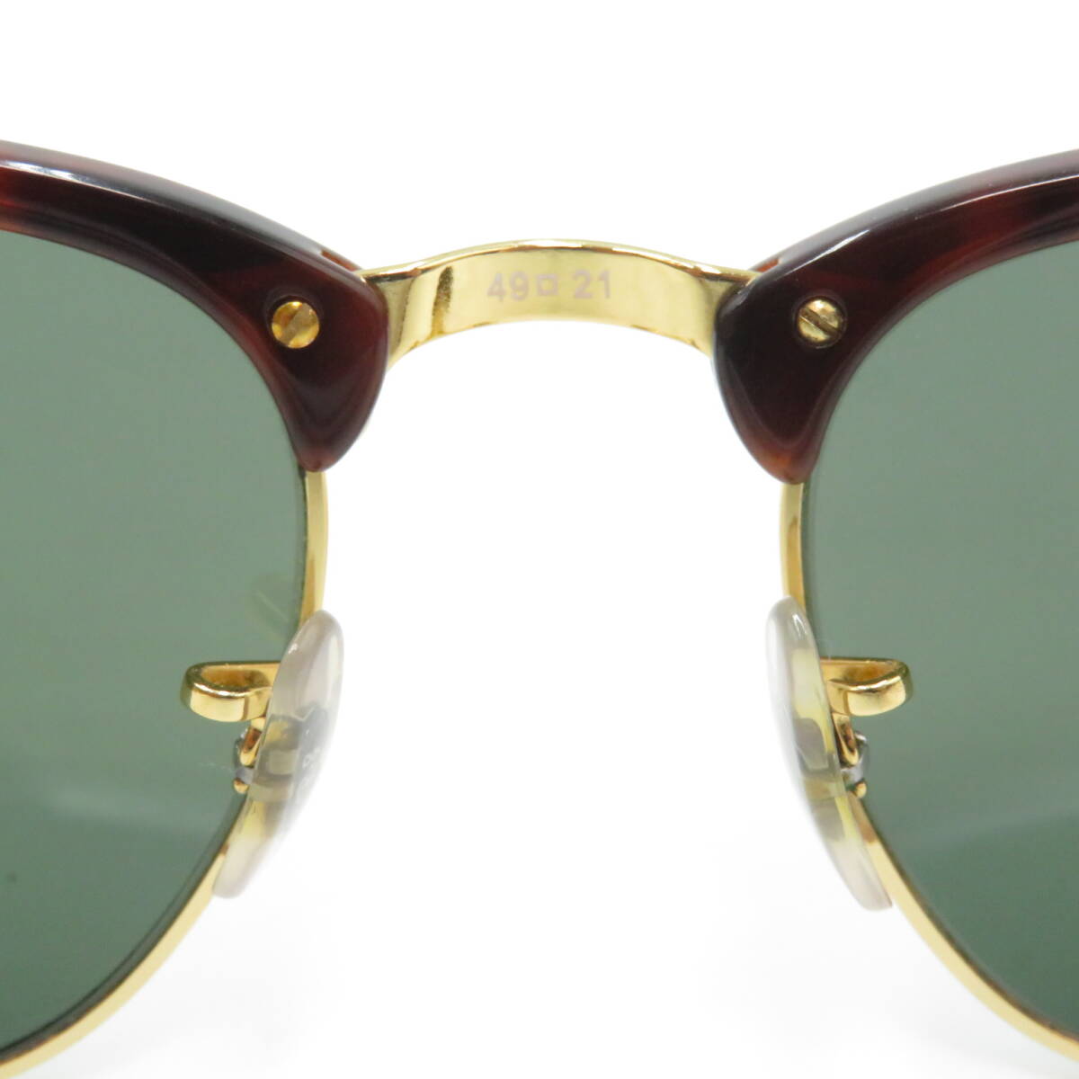 サングラス RAY-BAN レイバン CLUBMASTER RB3016 W0366 49 21 140 3N 中古品 USED AS4666 ...