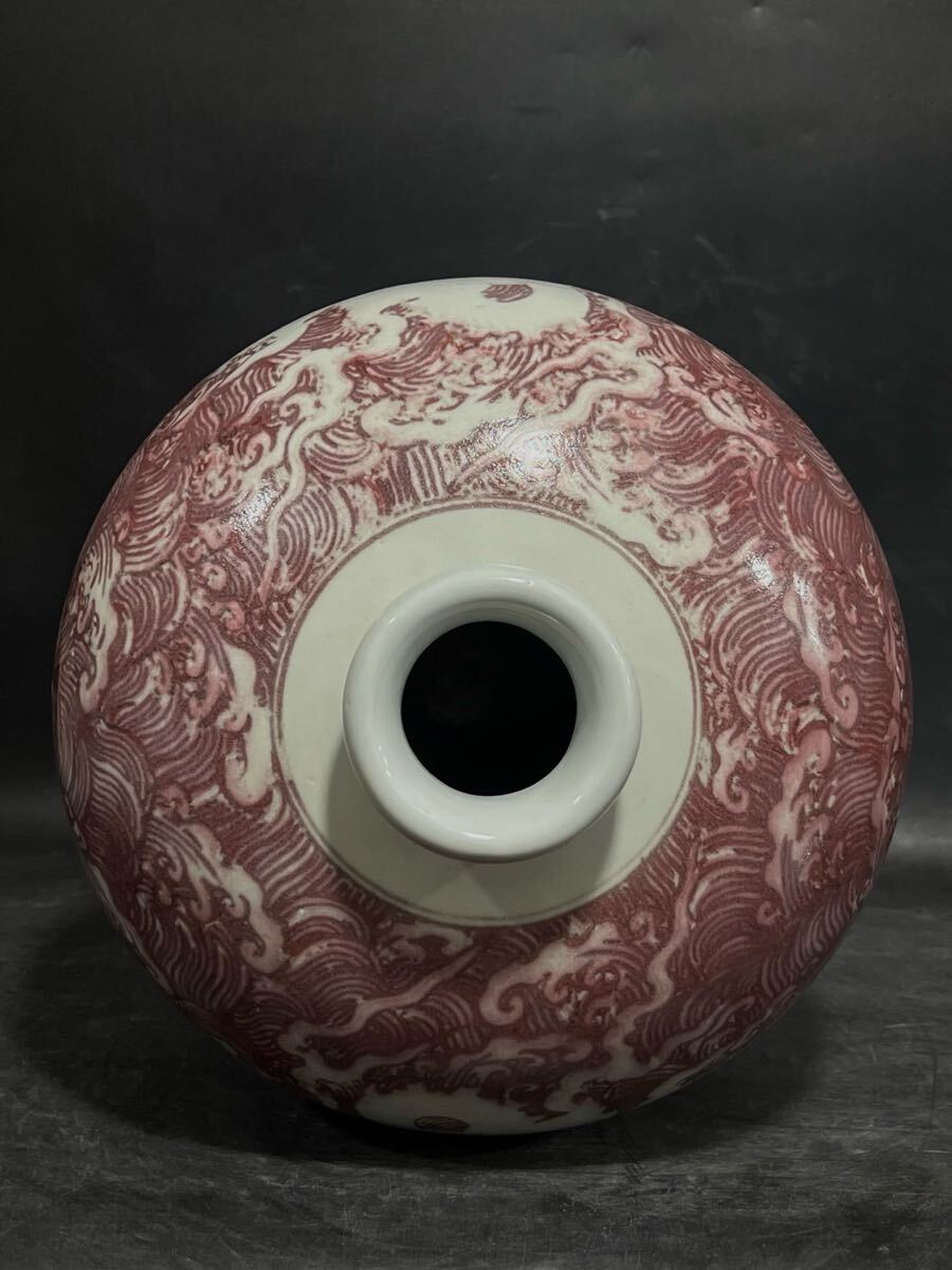 中国 明時代 五彩花図蓋壺 古美術唐物古玩骨董品