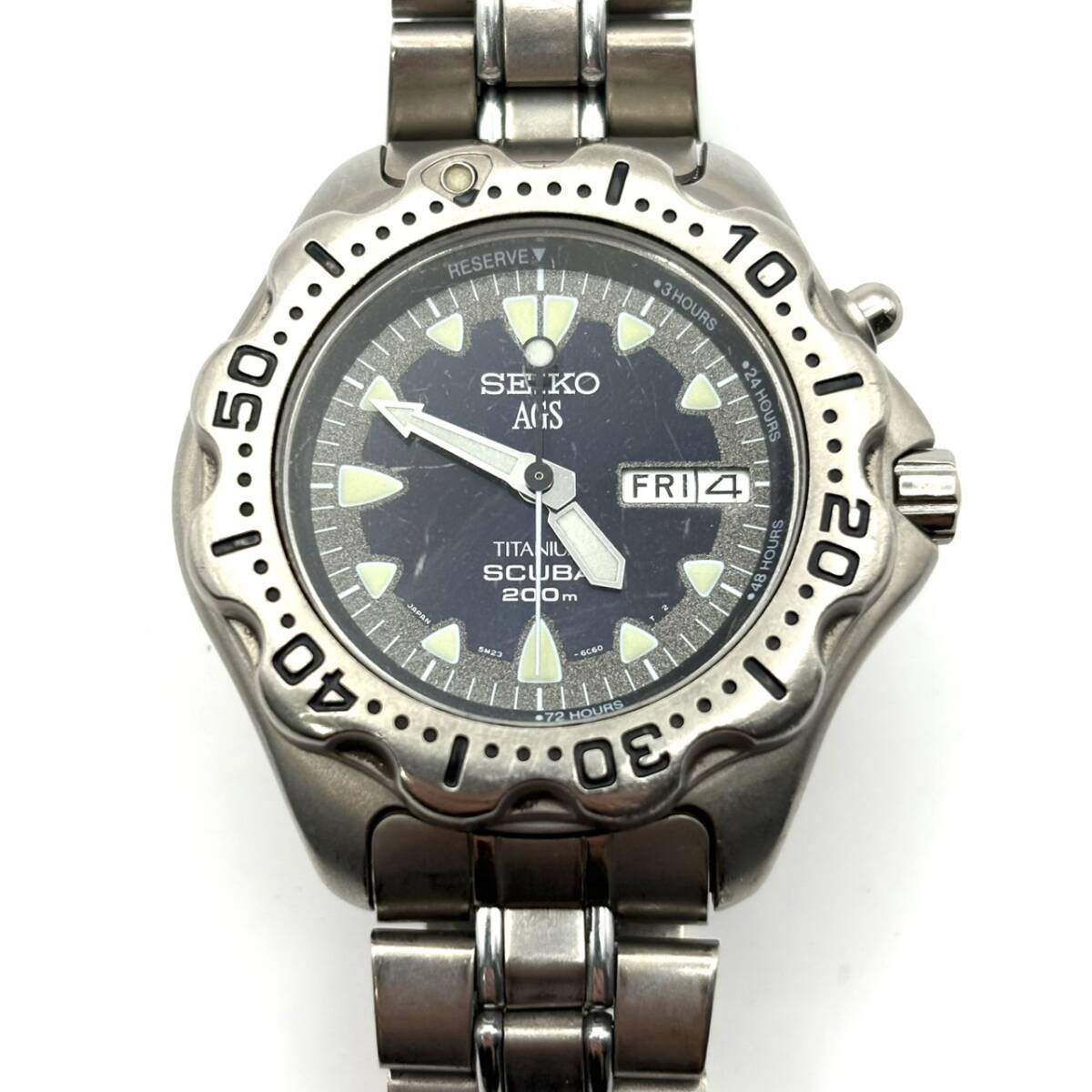 SEIKO セイコー AGS スキューバ SCUBA デイデイト 5M23-6B40 チタン 不動品 /【Buyee】 Buyee ...